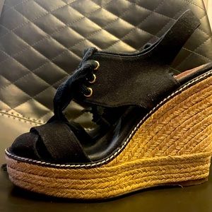 Tory Burch espadrilles denim linen